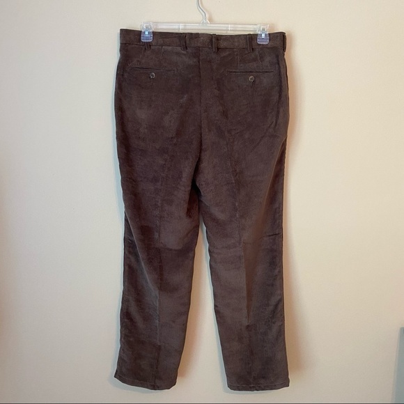 Peter Millar Nanoluxe Corduroy Brown Pants - 35x29 - Picture 4 of 15
